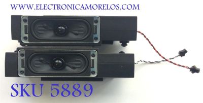 KIT DE BOCINAS PARA TV INSIGNIA (2 PZ ) / NUMERO DE PARTE 378G0120386YLB / 378G0120386YRB / 6Ω  / 12W / PANEL TPT550U1-QVN056.U REV:S57B1BC / MODELO NS-565F301NA22